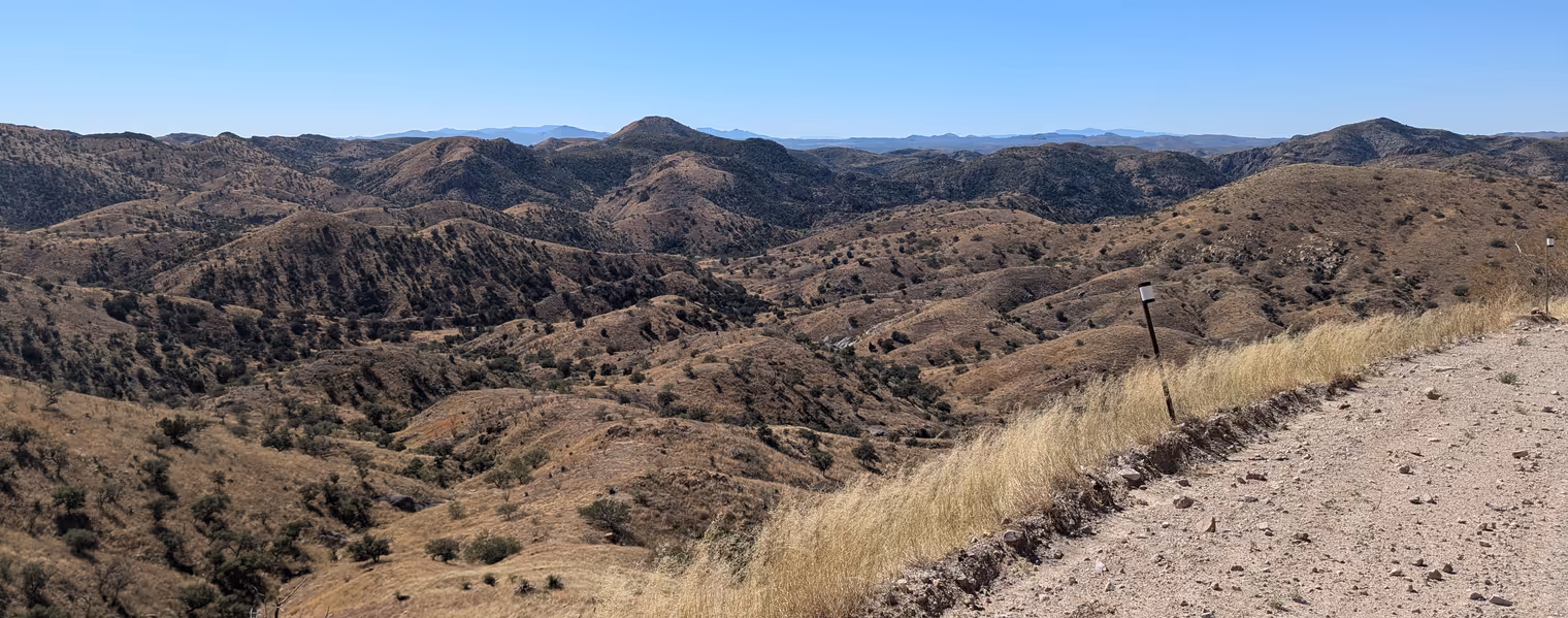 Panorama dalla Ruby Road.