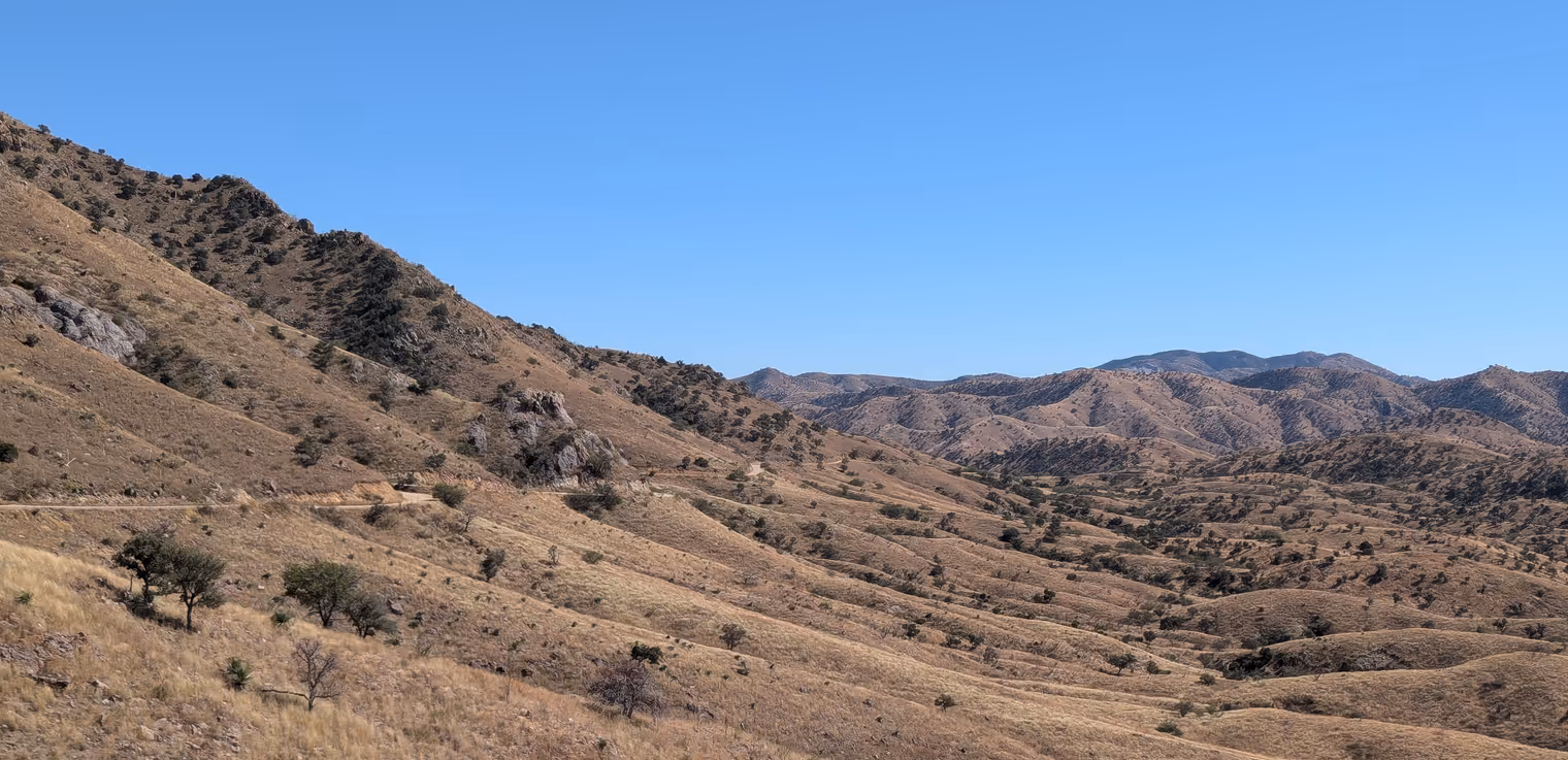 Panorama dalla Ruby Road.