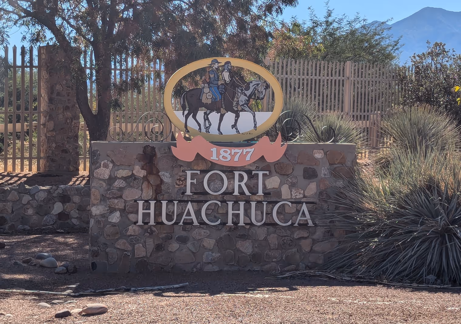 Insegna del forte Huachuca.