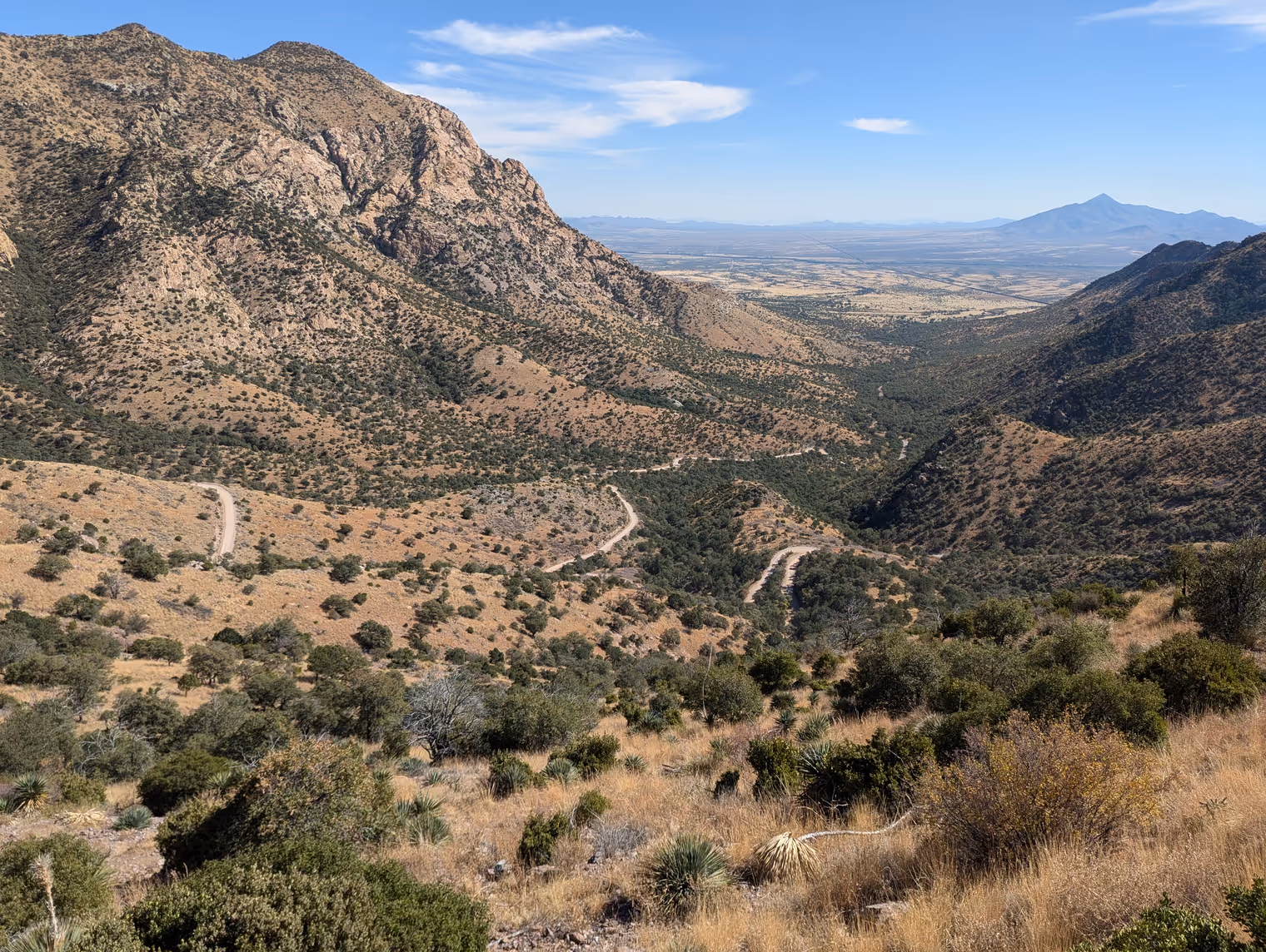Vista sulla San Pedro Valley.