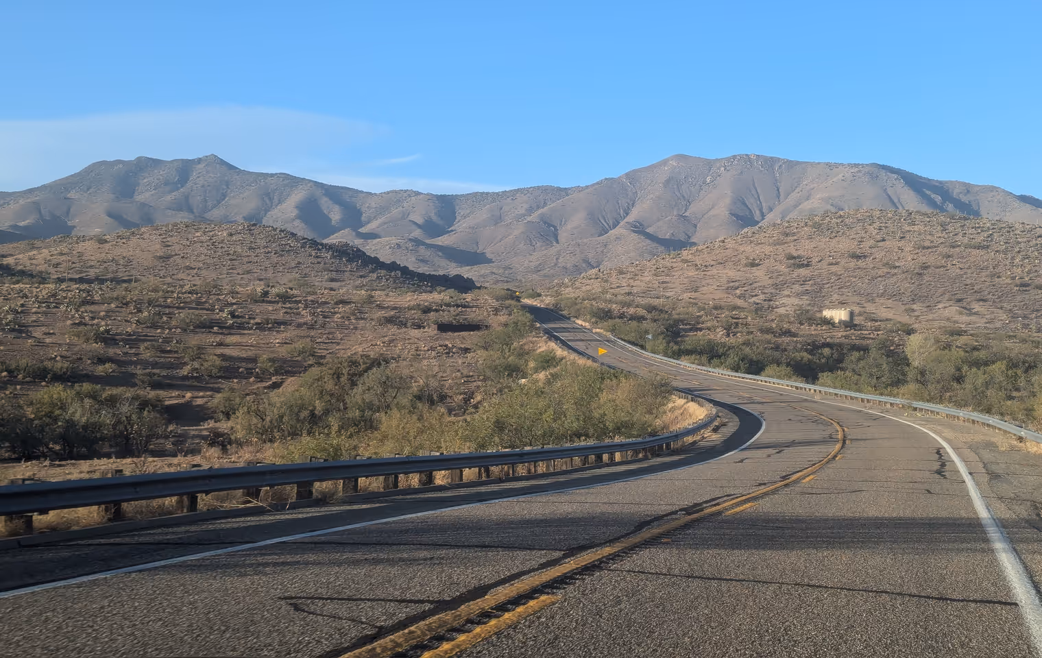 Strada nelle Chiricahua Mountains.