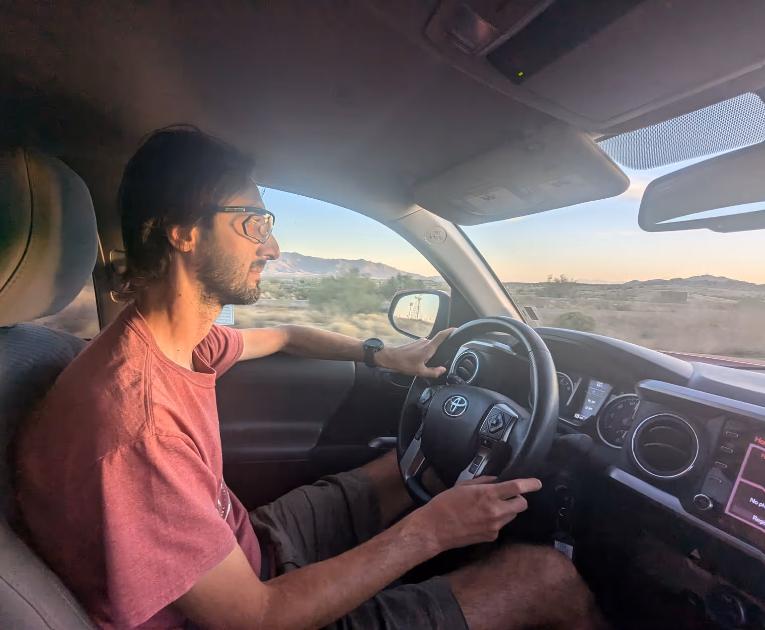Davide al volante.