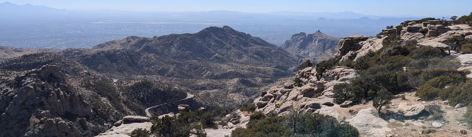 Panoramica salendo al Mount Lemmon.
