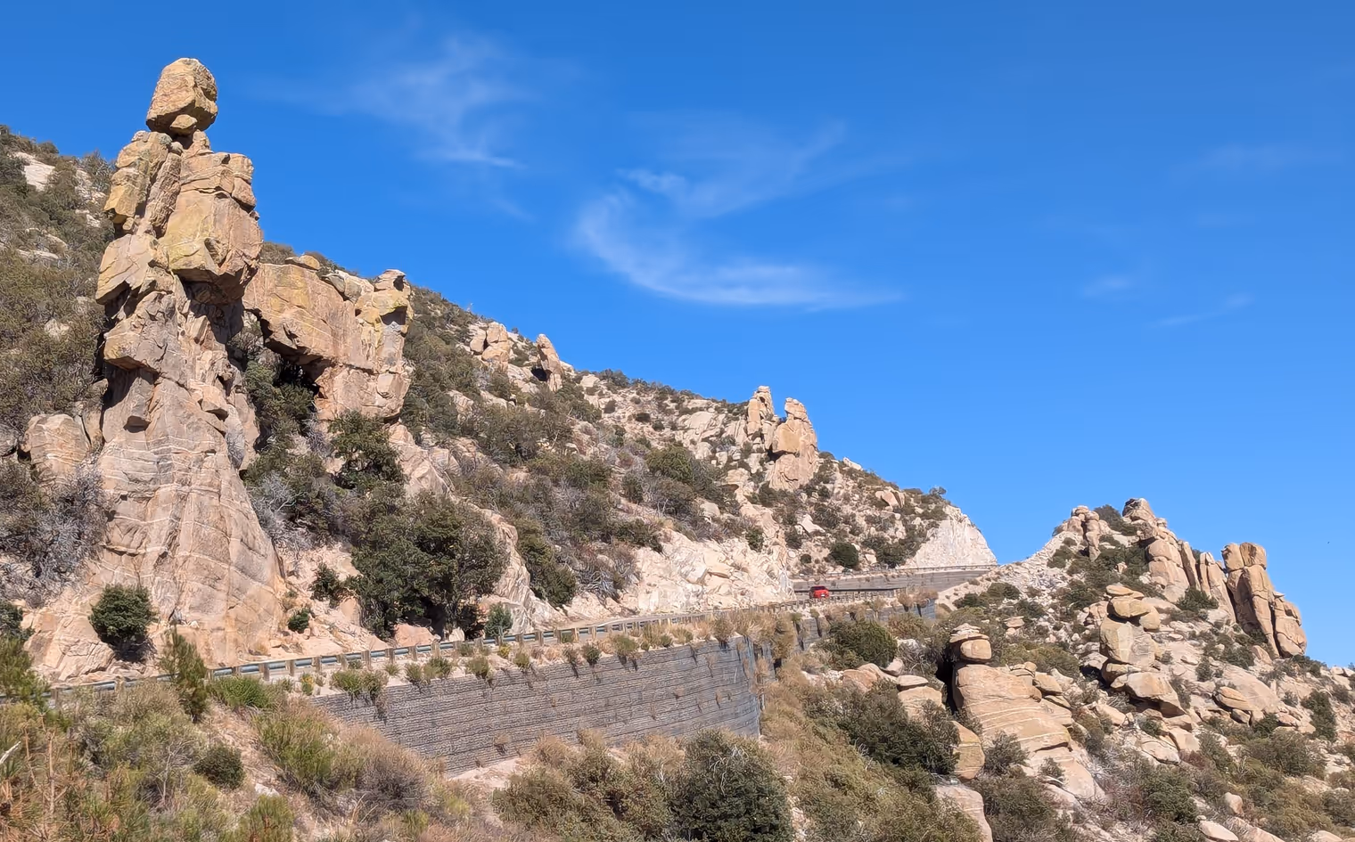 Strada per Mount Lemmon.