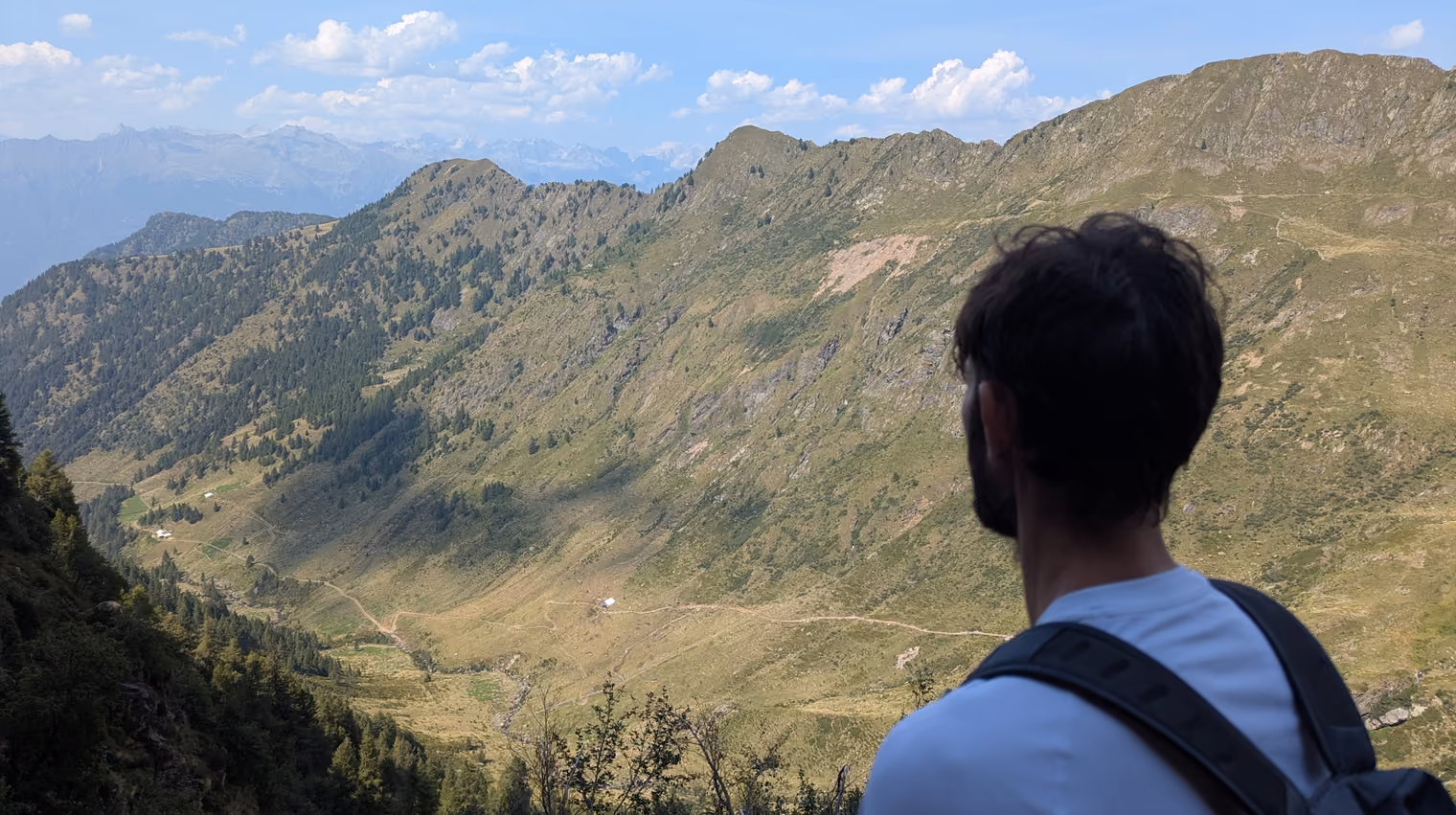 Me, looking out over Val Bomino.